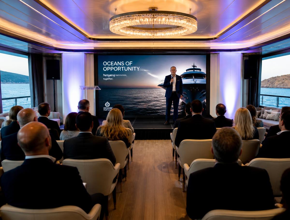 Audio Visuals enhancement for corporate yacht events in Miami