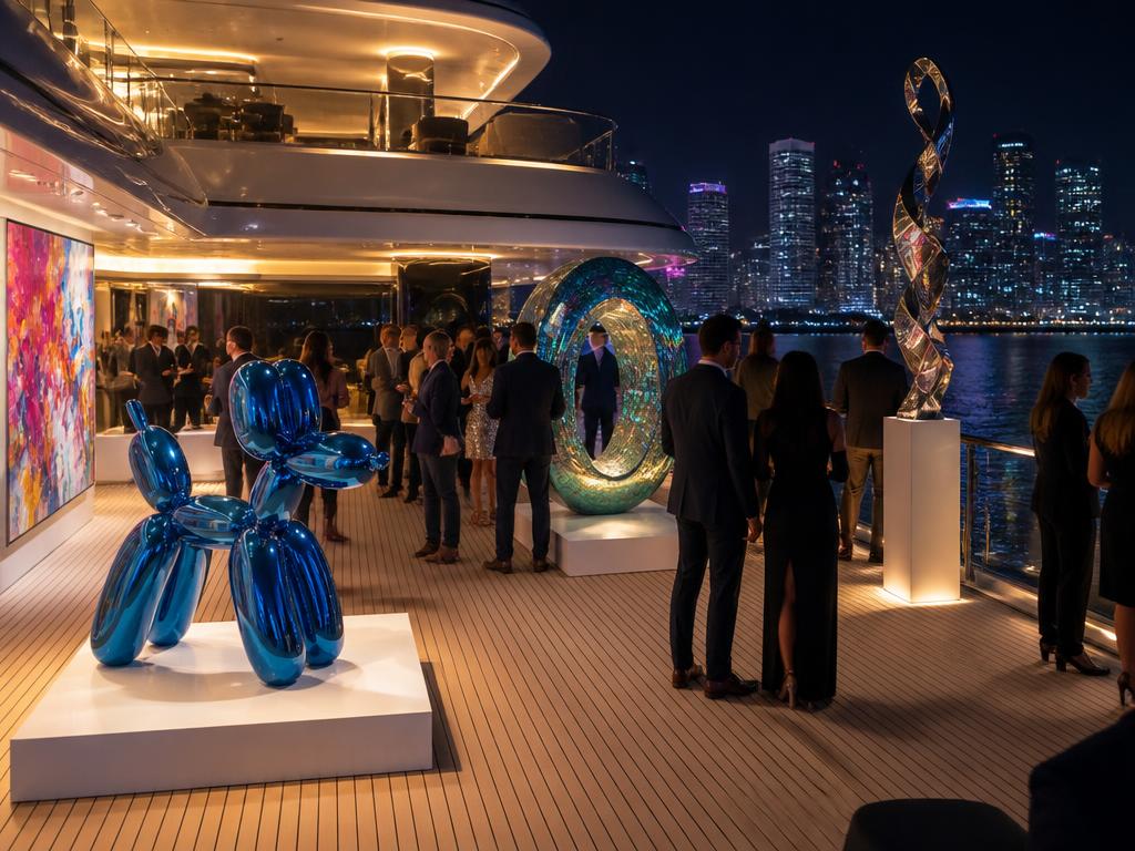 Art Basel Miami Beach corporate yacht event in Miami
