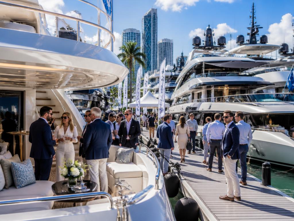 Miami International Boat Show corporate yacht event in Miami