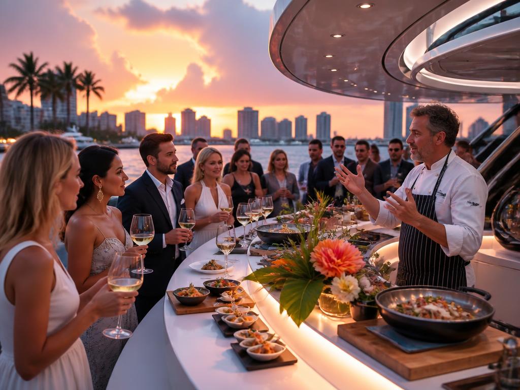 South Beach Wine & Food Festival corporate yacht event in Miami